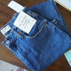 90's Ultra High Rise Slim Straight Jeans short